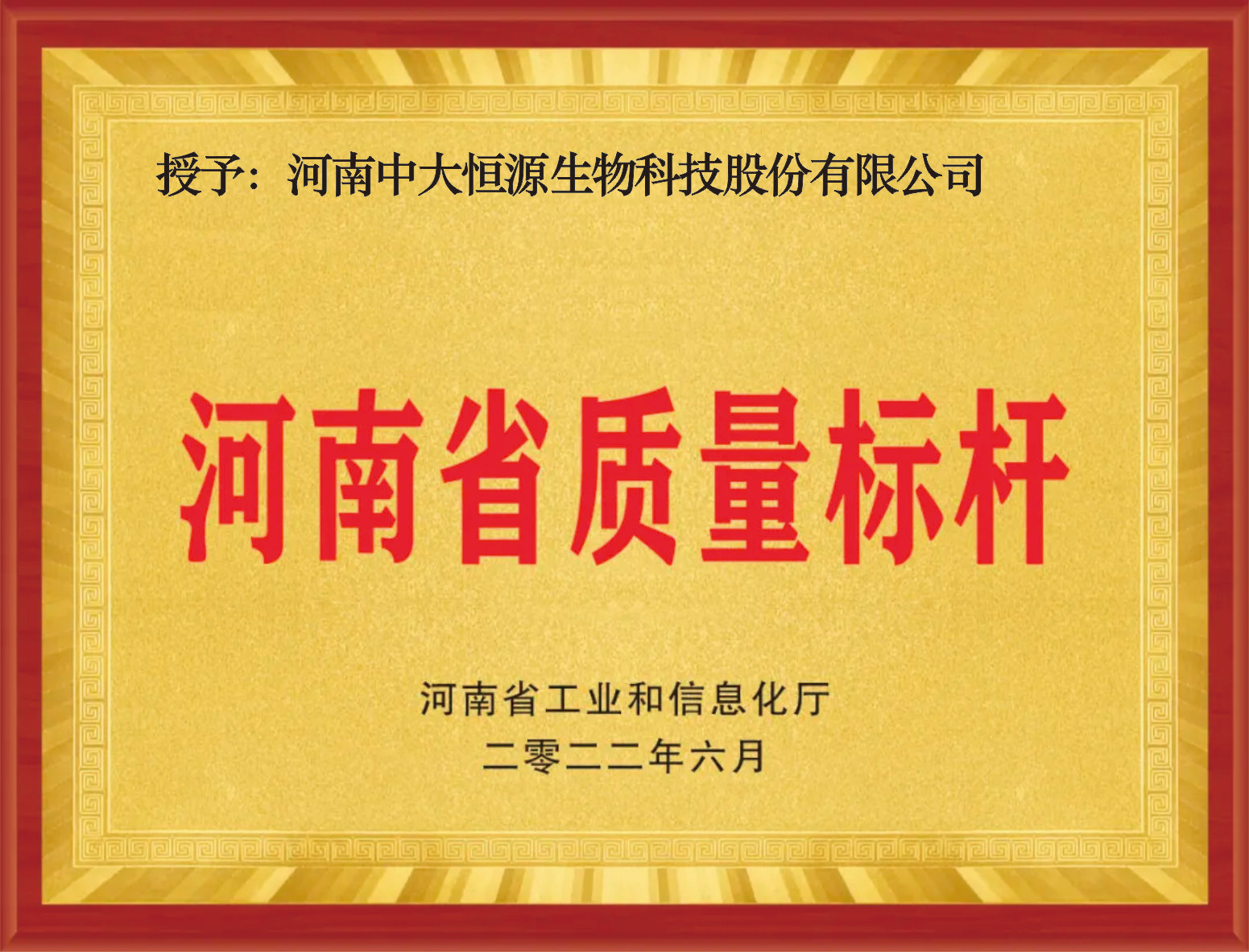 河南省质量标杆